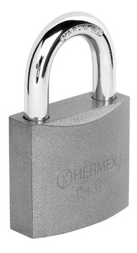 Candado de Hierro, 32 Mm, Gancho Corto, Caja Plateado