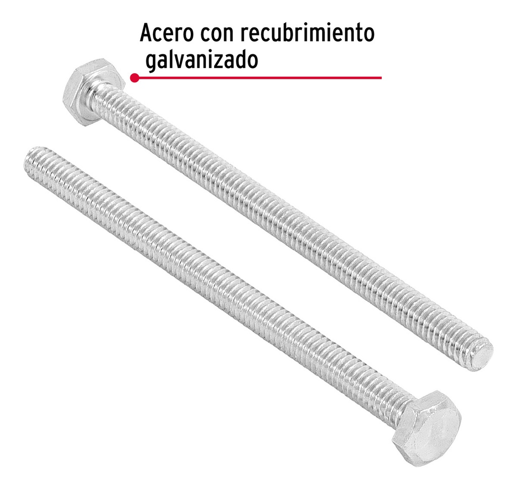 [TR-TORM-1/4X4] Tornillo Tipo Máquina, 1/4 X 4', Bolsa 30 Pz Fiero 44633