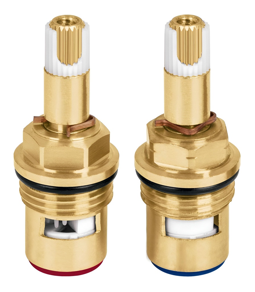 Juego De 2 Cartuchos Cerámicos, Riviera Foset Dorado