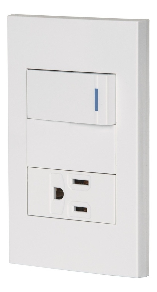 [TR-PA-APCO1-EB] Placa Armada 1 Inter 1 Conta Española Blanco Volteck 45590