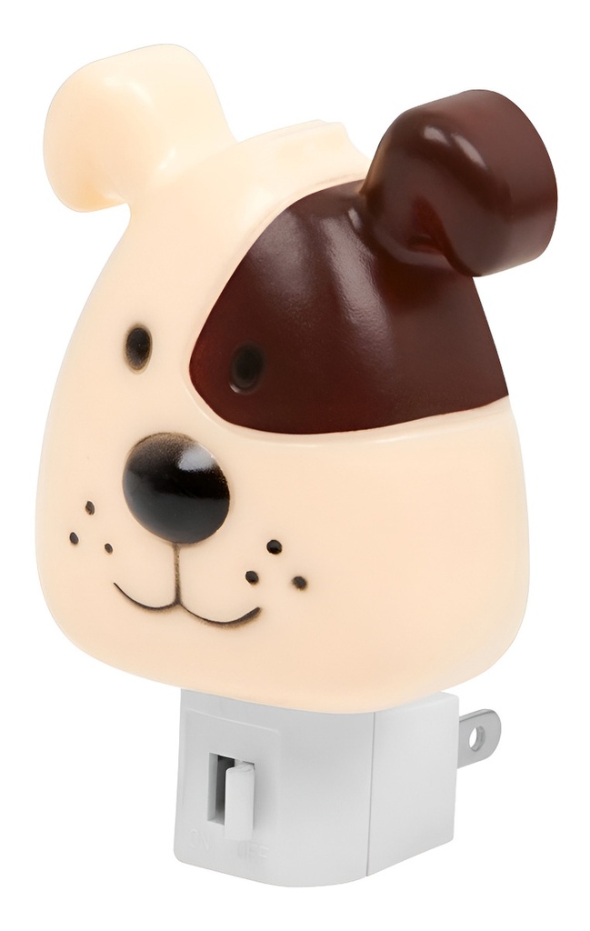 Luz De Noche Halógena Perrito Voltech Luz-06 90h Autonomía Rosa Chicle