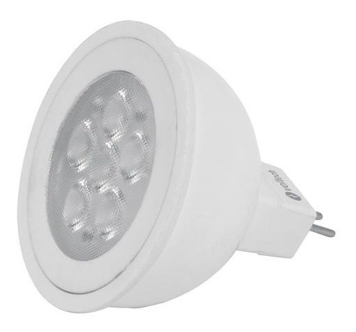 Foco Led T. Mr16 Base Gx5.3 6w Luz Calida Voltech 46179 Color De La Luz Blanco