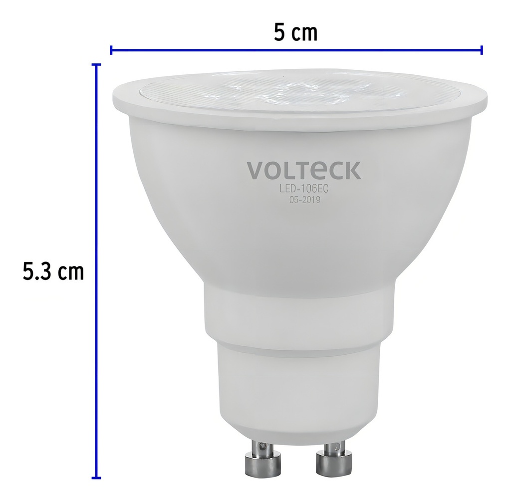 Foco Led Volteck Led-106ec Reflector Color Cálida 3000k