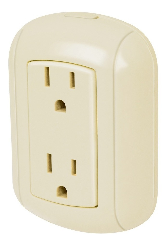 Contacto de Sobreponer Duplex 2 Polos Volteck 47350 Color Beige