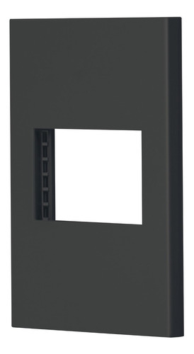 Placa 1 Ventana, 1.5 Módulos, Española, Negro Volteck 47984 Corriente Nominal 0 A Voltaje Nominal 0v