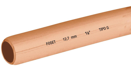 Tubo Cobre Flexible 1/2" 15mt Foset 48158