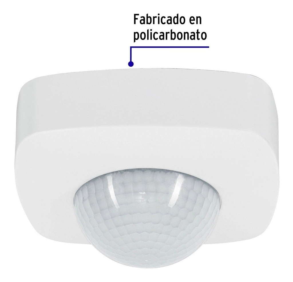 [TR-SEMO-20] Sensor De Movimiento Para Techo Detección 20 M Volteck 48172