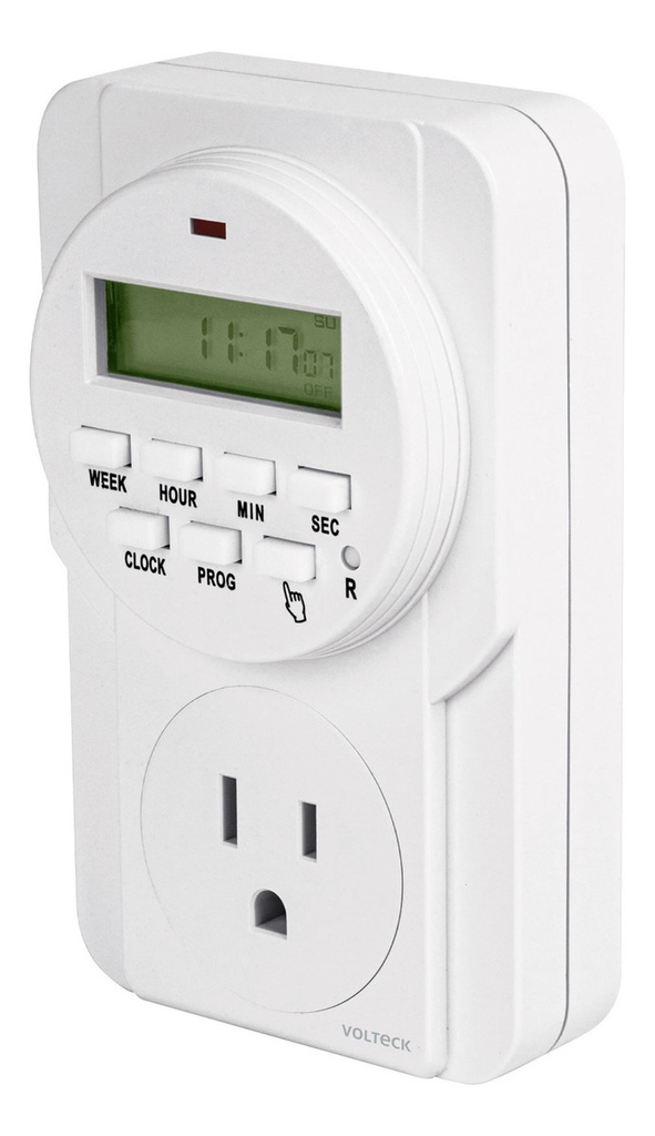 [TR-TEM-8] Temporizador Digital, 8 Eventos Volteck 48386