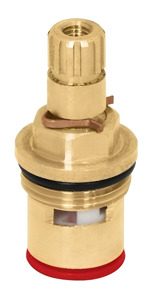 Cartucho Llave Individual Foset 49503 Acabado Cromado Color Dorado Oscuro