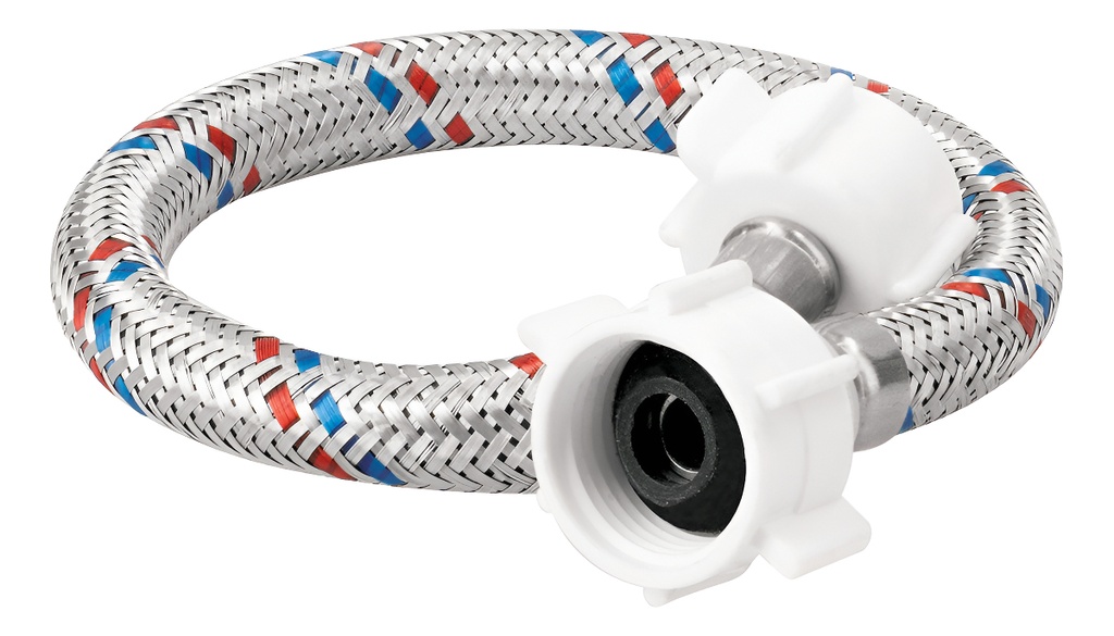 Manguera W.c. Plastico 1/2'' X 7/8'' 35 Cm Foset 49768 Color Gris