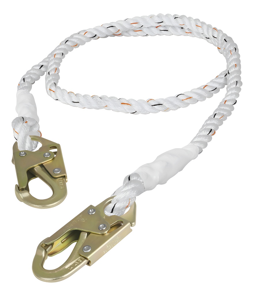 [TR-CAB-5489-20-A] Cable De Posicionamiento Con 2 Ganchos Forjados 2 M, Ansi Color Blanco