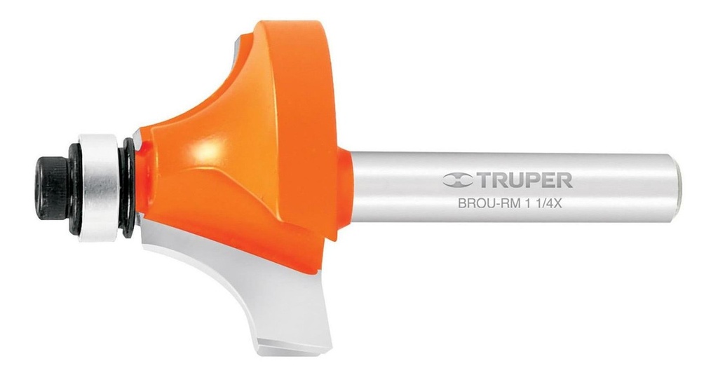[TR-BROU-RM1-1/4X] Broca Router Redondeado Moldura 1-1/4' Balero Truper 11473
