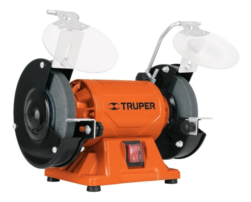 Esmeril De Banco De 6'' De 1/2 Hp Truper 12785 Color Naranja Frecuencia 60 Hz