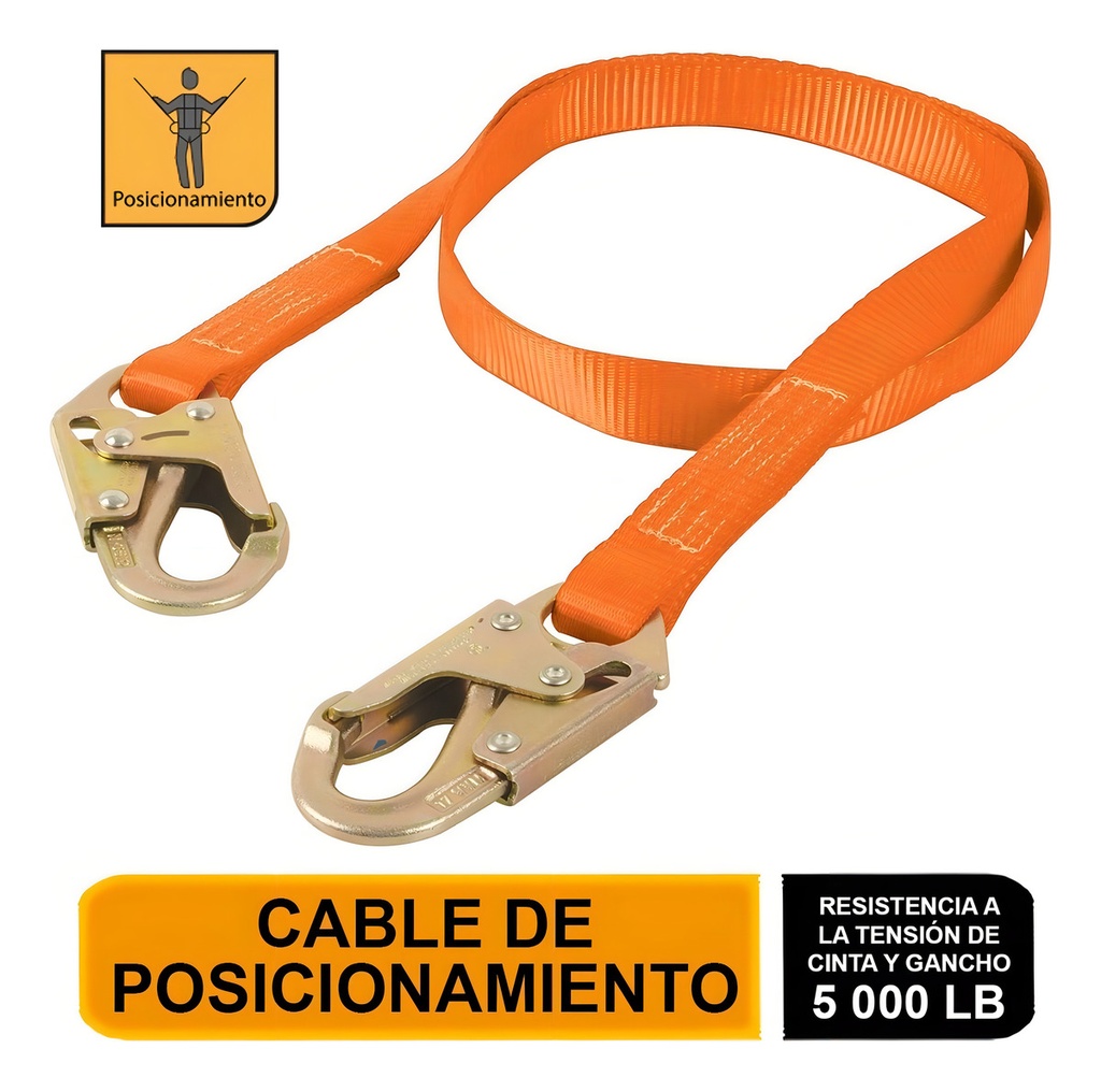 Cable De Posicionamiento De Poliéster, Ansi 17043 Color Na Color Naranja Truper