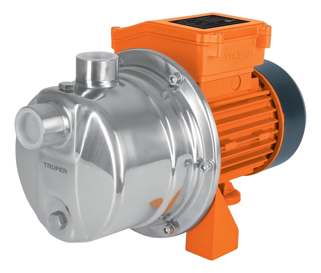 [TR-BOAJ-1-1/2I] Bomba Eléctrica Tipo Jet Acero Inox 1-1/2 Hp Truper 101102 Color Naranja