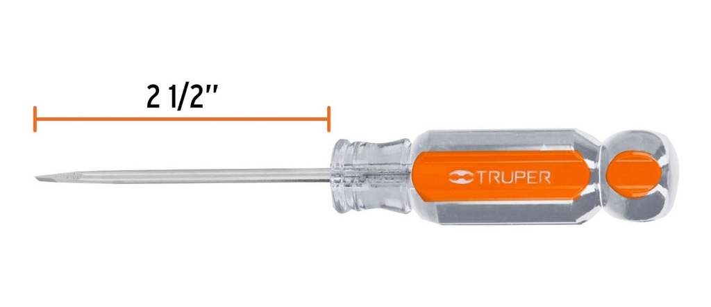 Desarmador Acetato Cabinet 2-1/2' X 1/8' Truper 14011