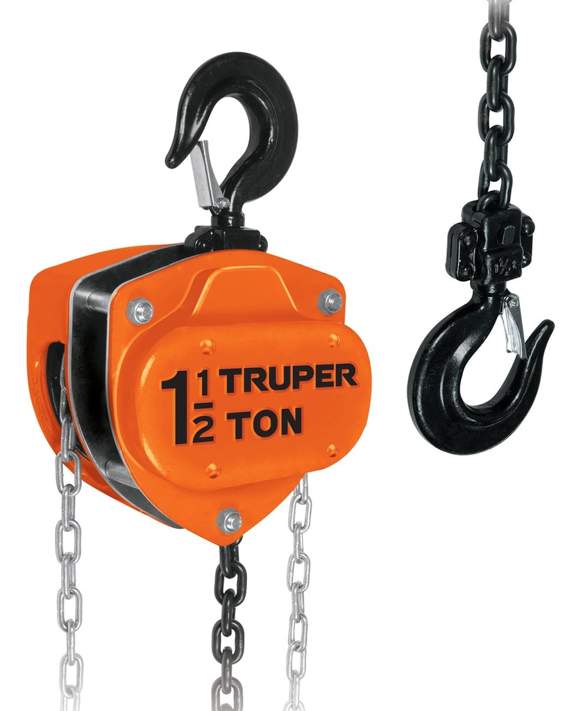 [TR-POL-1-1/2] Polipasto 1-1/2 Tonelada Truper 16825