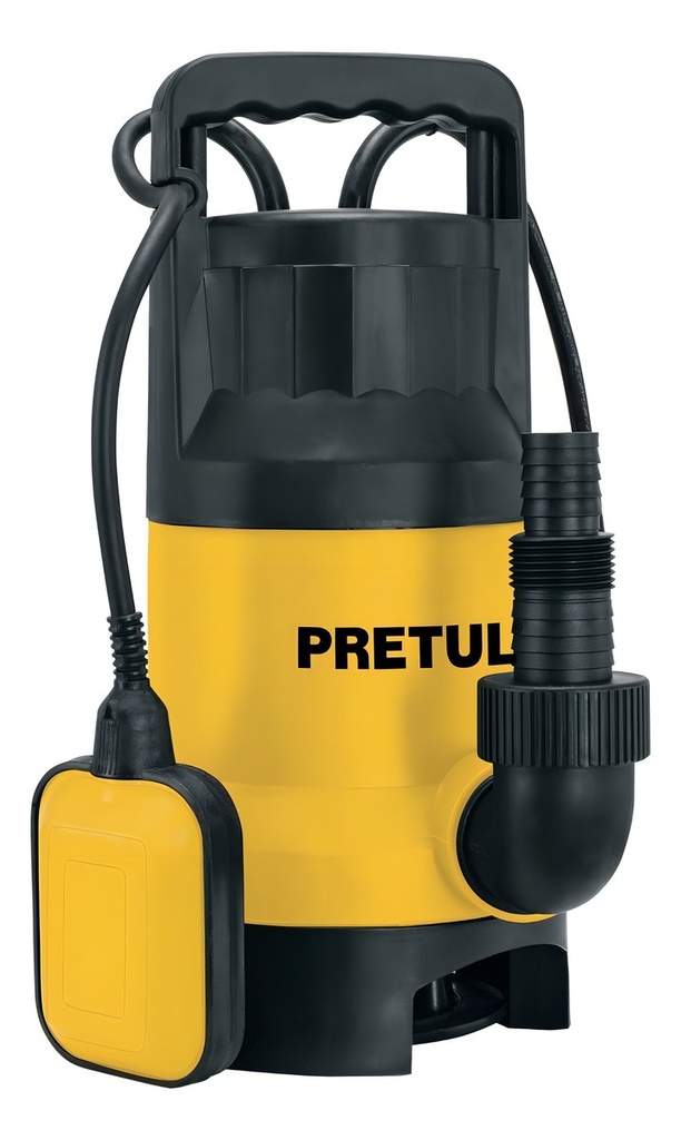 Bomba Sumergible Plástica, 1-1/2 HP Para Agua Sucia, 127 V Pretul Bos-1-1/2spp