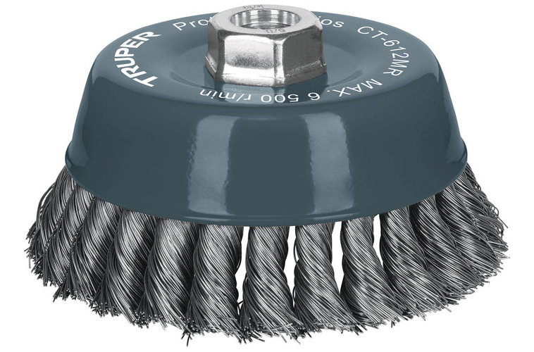 [TR-CT-612MR] Grata De Copa Alambre Trenzado Fino 5" Multi Rosca Truper