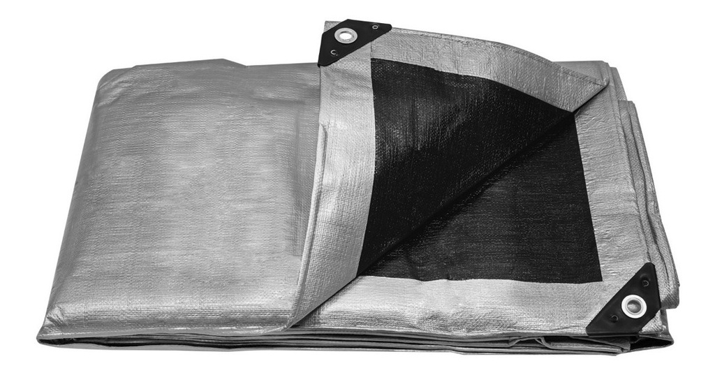 Lona Reforzada Gris 3 X 6 Mt Truper 10772