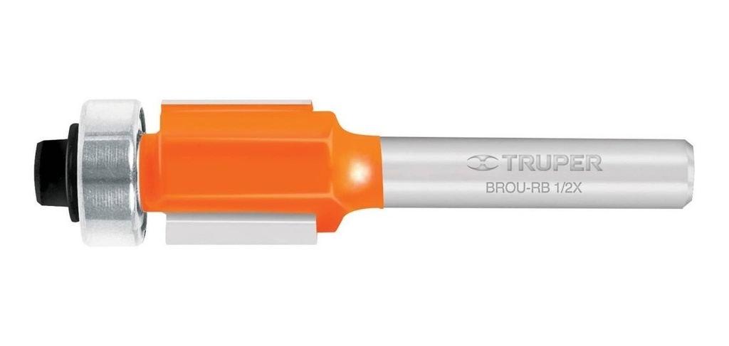 Broca Router Corte Recto 1/2" Balero Truper 11444