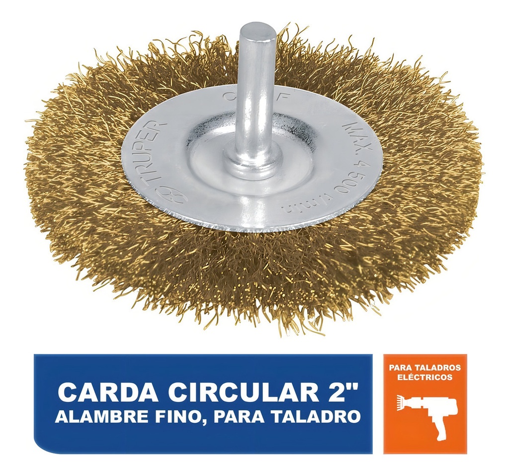 Carda Circular 2" Alambre Fino P/taladro Truper 11574