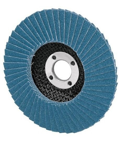 Disco Laminado, 4-1/2', Grano 60, Centro 7/8' Truper 11674 Color Azul