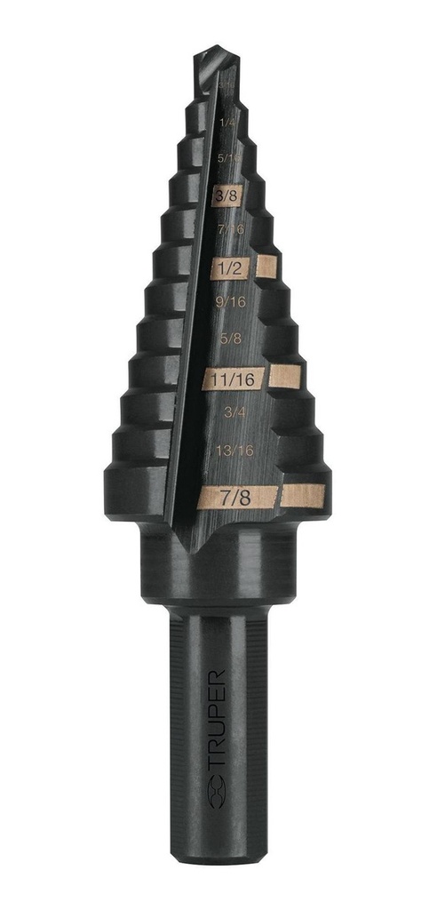Broca Escalonada 3/16" - 7/8" Truper 12125