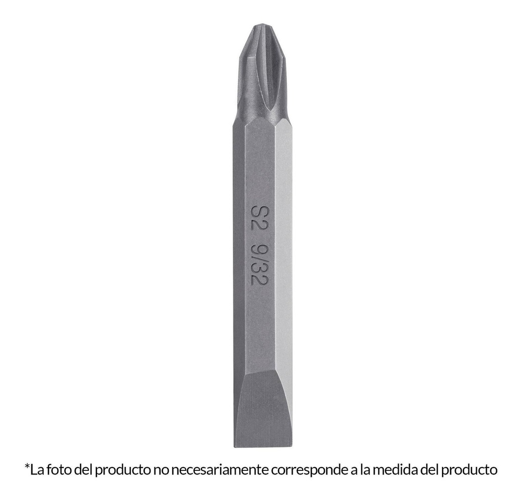 Puntas De Cruz Ph1 Y Planas 1/4" Largo 2 3/8" Truper 12177