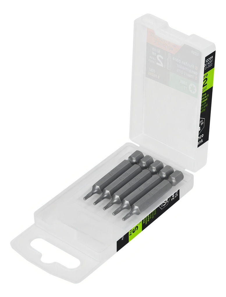 Puntas Torx T7 Largo 2" 5pz Truper 12209