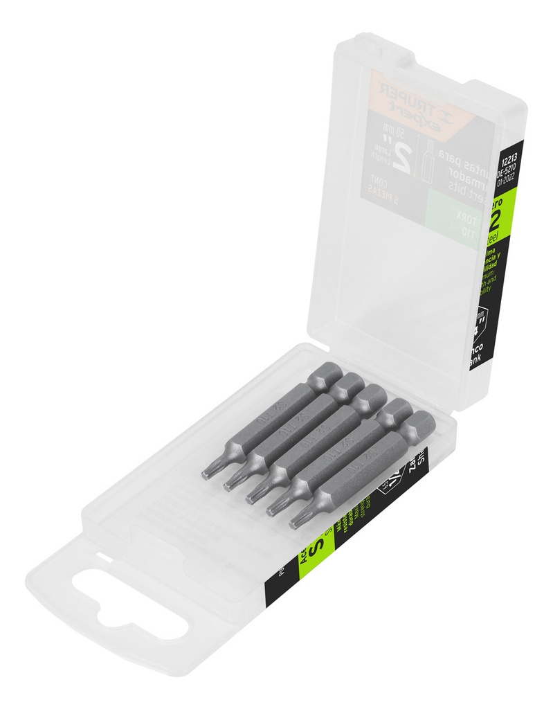 [TR-PUDE-5210] Puntas Torx T10 Largo 2" 5pz Truper 12213