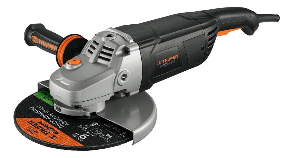 [TR-ESMA-9N4] Esmeriladora Angular 9 2450 W, Truper Expert 12483 Color Gris