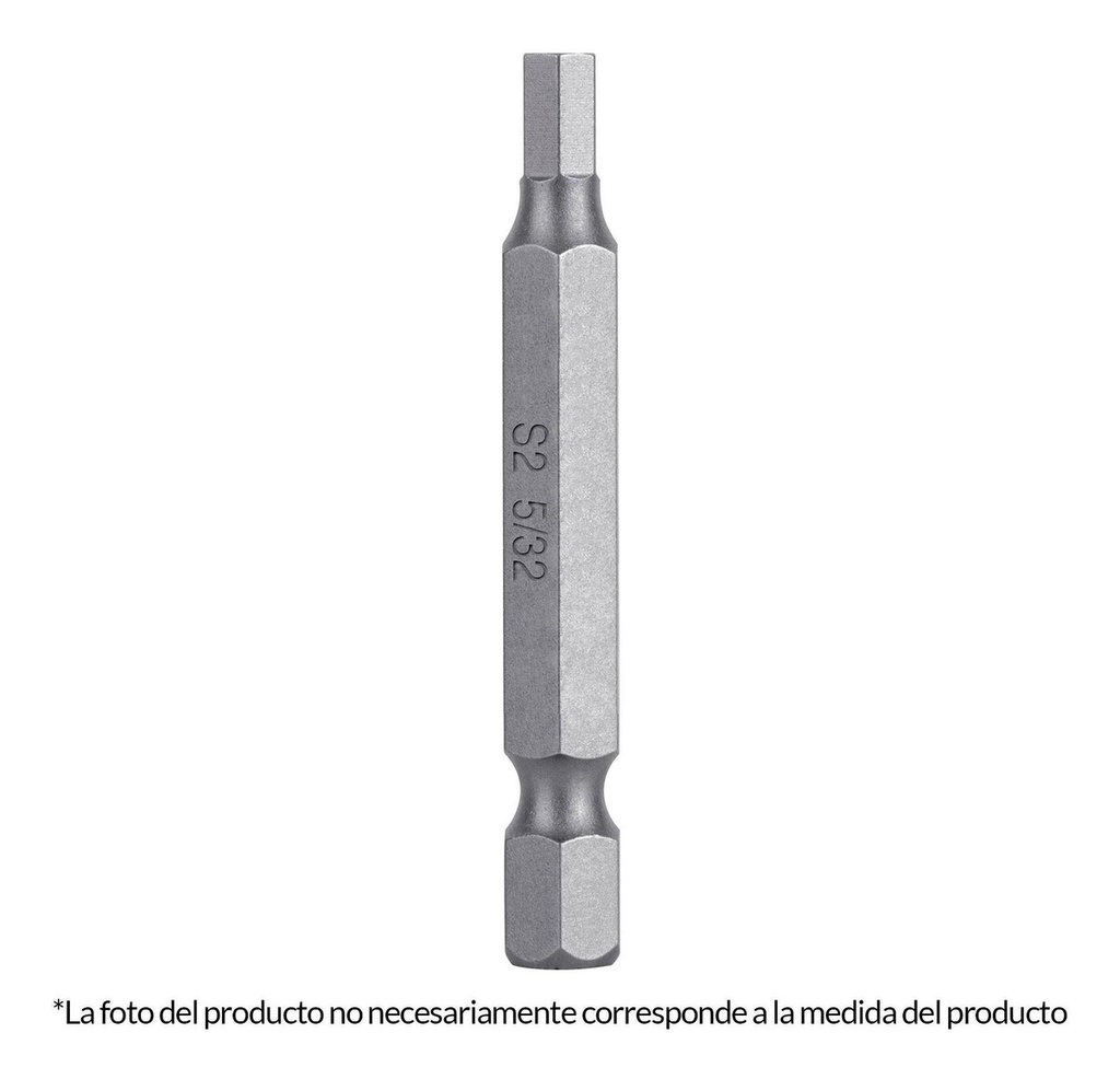 Puntas Hexagonal 1/8" Largo 2" 5pz Truper 12619