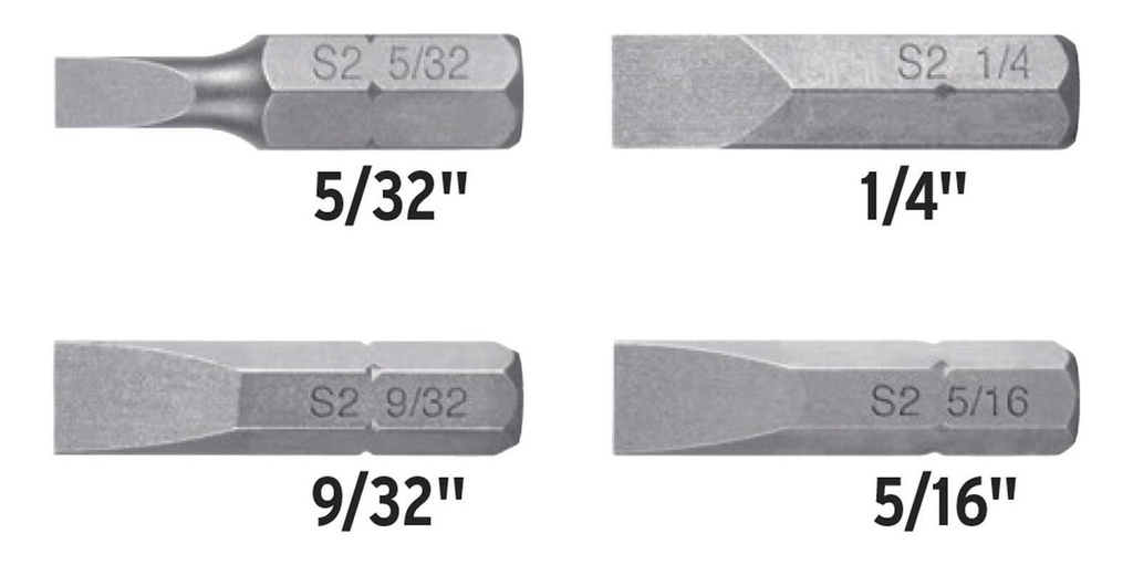 Puntas Planas Combinadas Largo 1'' 5pz Truper 12719