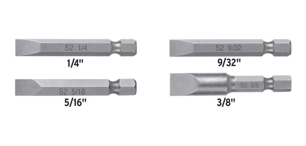 [TR-PUDE-3002] Puntas Planas Combinadas Largo 2" 5pz Truper 12721
