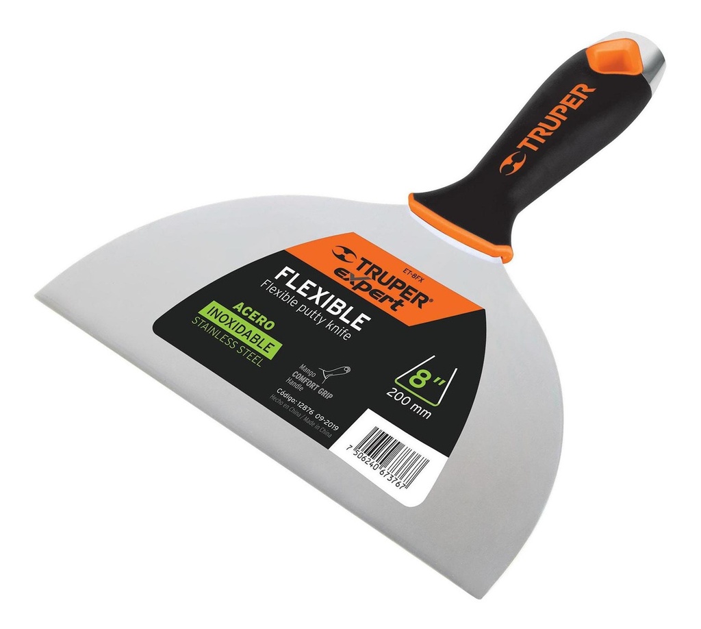 Espatula Flexible Expert Ace. Inox 8'' Truper 12876