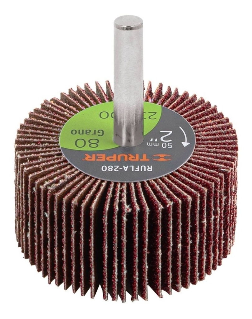 Rueda Flap 2" Grano 80 Truper 13038