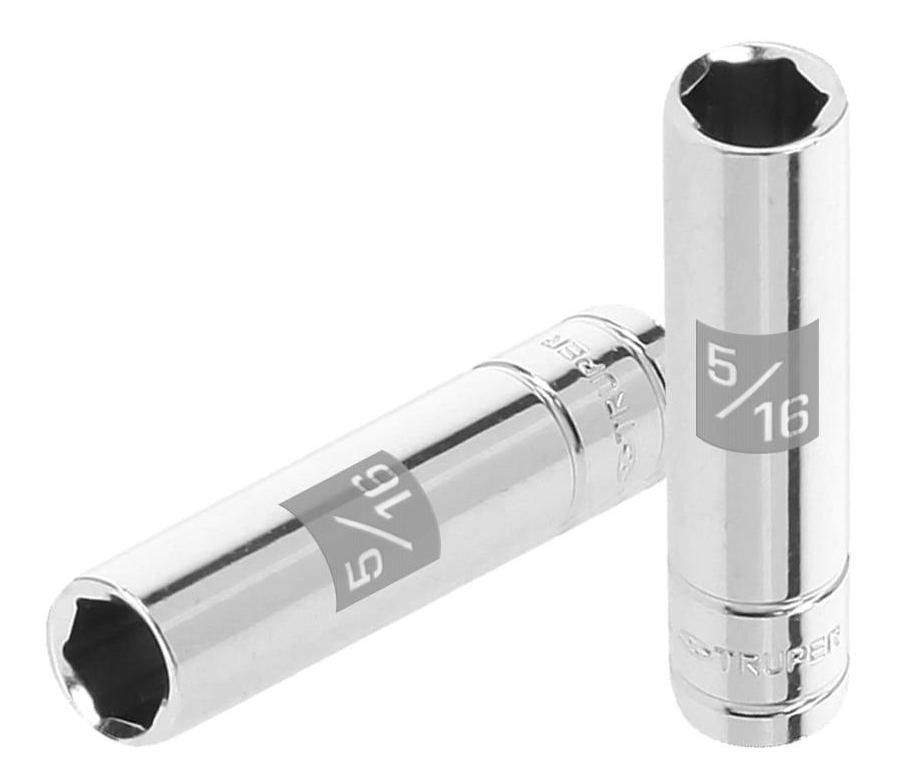 Dado 1/4" 6 Puntas Standard Largo 5/16" Truper 13184
