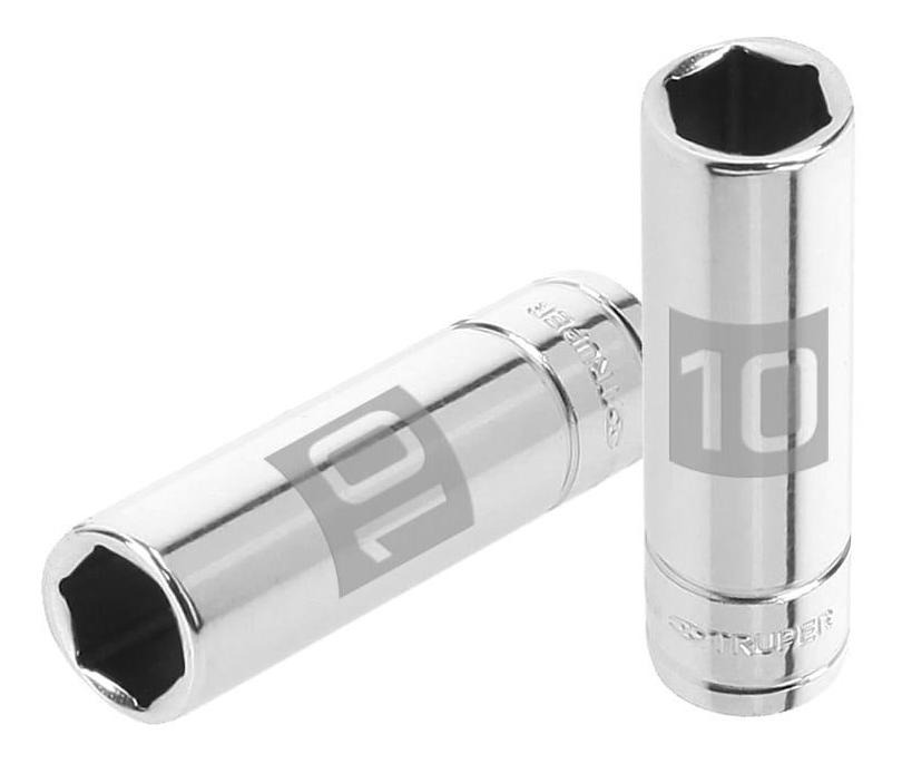 Dado 1/4' 6 Puntas Milimetrico Largo 10 Mm Truper 13204