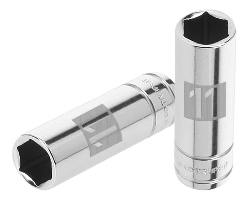 Dado 1/4" 6 Puntas Milimetrico Largo 11 Mm Truper 13205