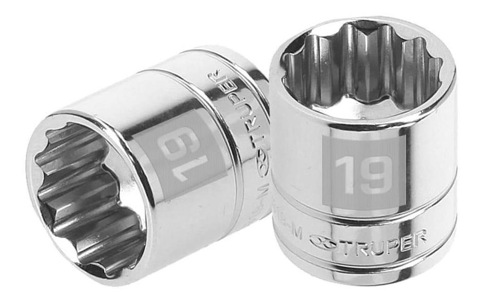 Dado 3/8" 12 Puntas Milimetrico 19 Mm Truper 13639