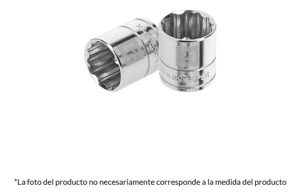 Dado 3/8" 12 Puntas Milimetrico 22 Mm Truper 13642