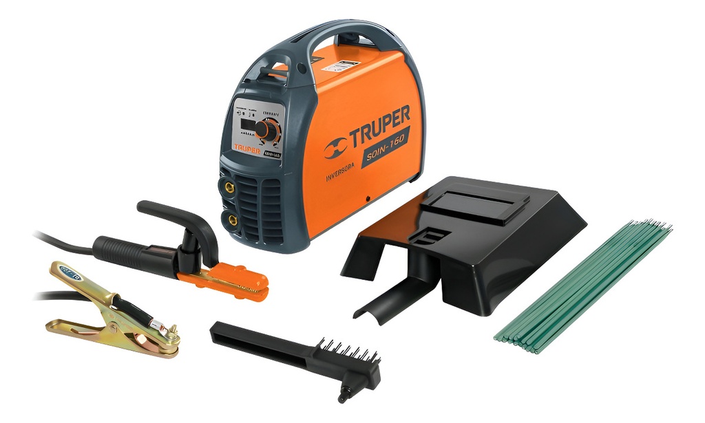 [TR-SOIN-160] Soldadora Inversora 160 A Truper 13694 Negro-naranja