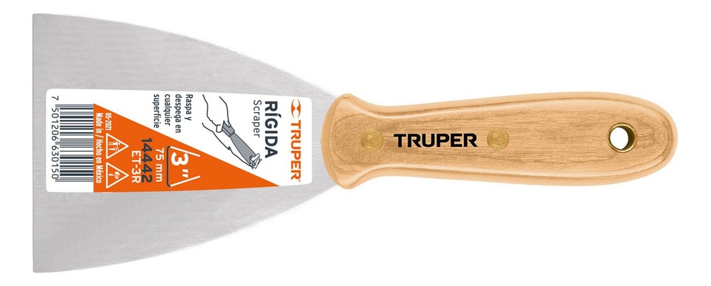[TR-ET-3R] Espatula Rigida 3" Truper 14442