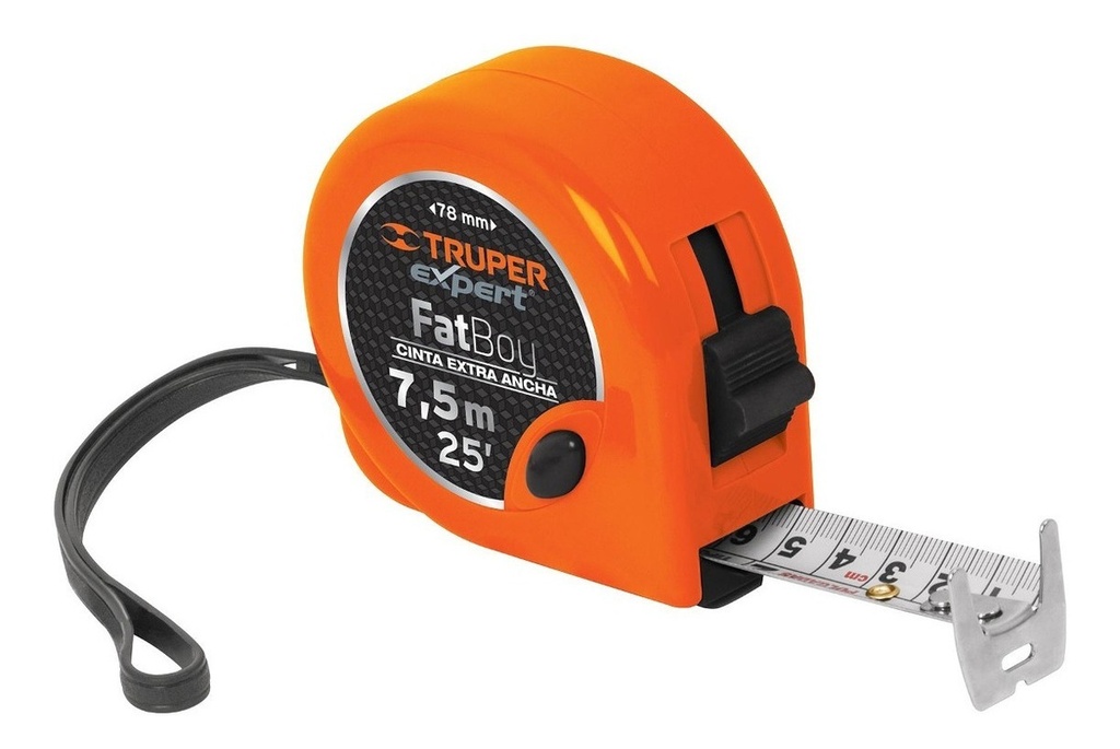 Flexometro Fat-boy  7.5 Mt Truper 15025