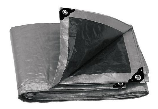 Lona Reforzada Gris 4 X 5 Mt Truper 15364