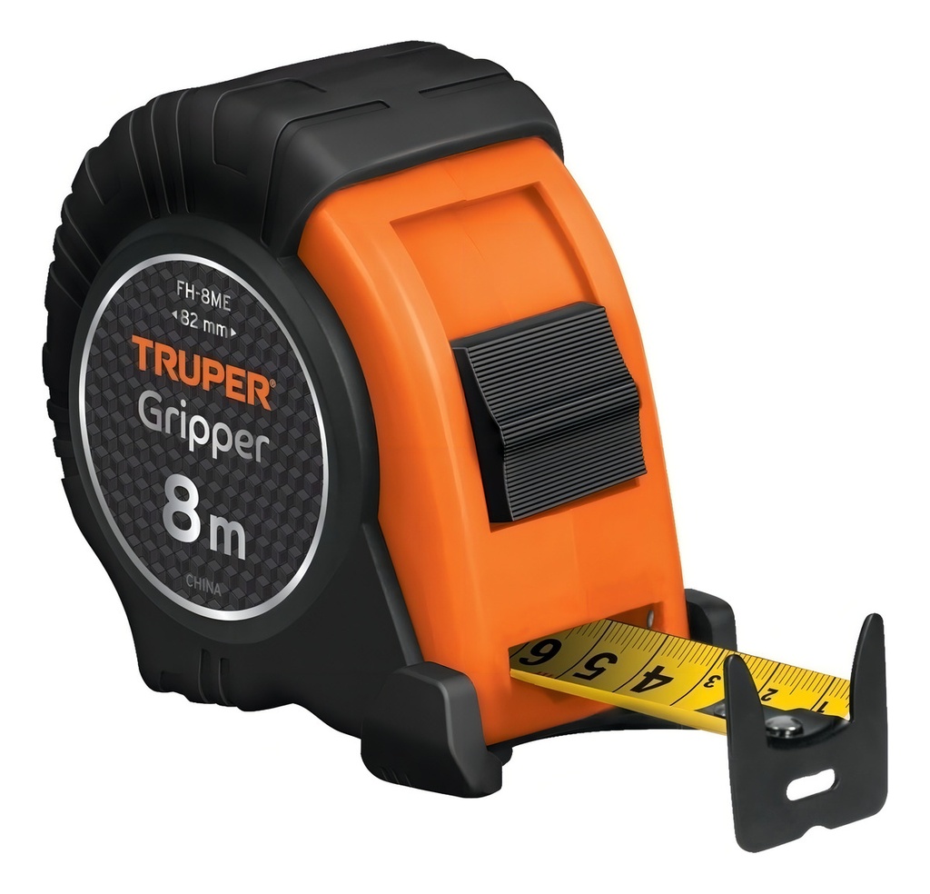 Flexómetro Contra Impactos 8 M Cinta 25 Mm Grad. Métrica Truper