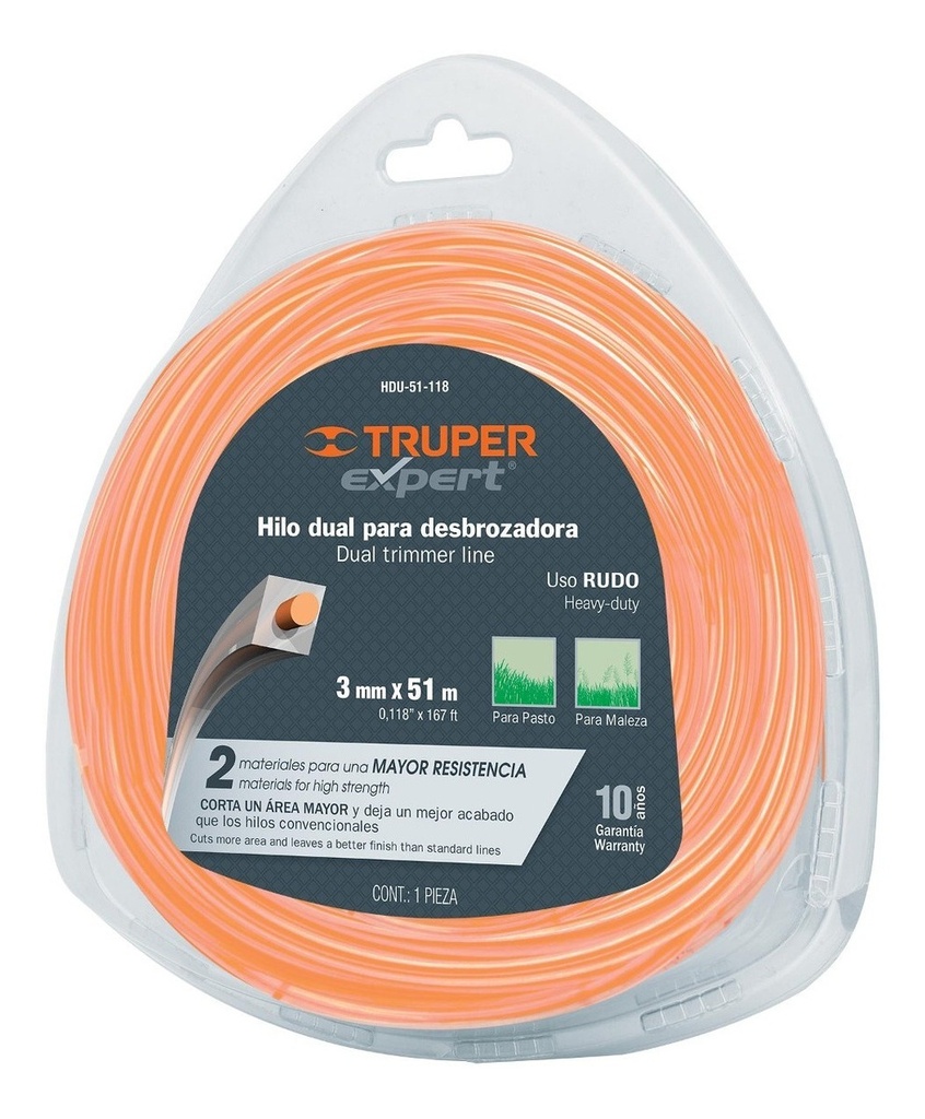 Hilo Dual 3.0 Mm X 51 Mt  Truper 15967