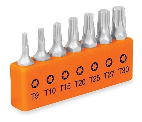 [TR-P7-15T] Juego Puntas 1" Torx 7 Pz Truper 17795