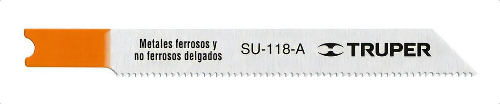 [TR-SU-118-A] Segueta Caladora Cortes Rectos Metal Zanco 5pz Truper 18138